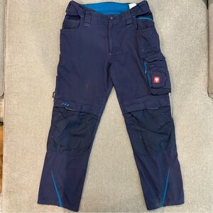 NWT Engelbert Strauss 2020 Type 2 Level 1 Cordura Men Black Blue Cargo Pants